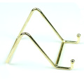 Wholesale Custom Golden Metal Wire Bracket Mobile Phone Tablet Computer Metal Bracket Lazy Desktop Folding Bracket